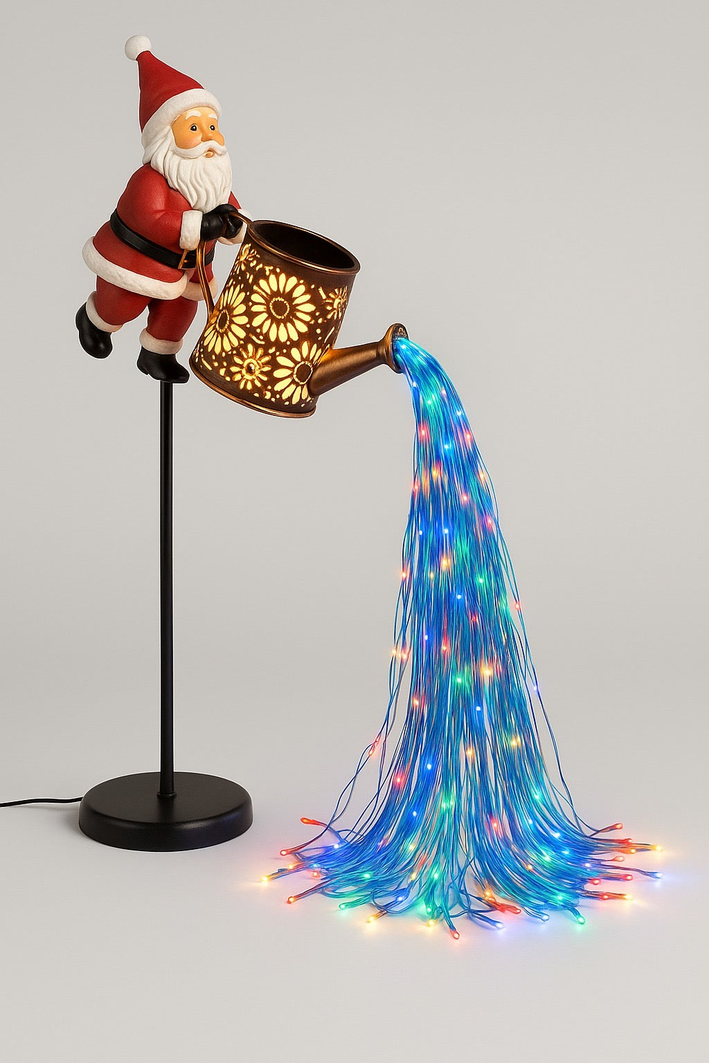 Moș Crăciun care udă – Lumini LED